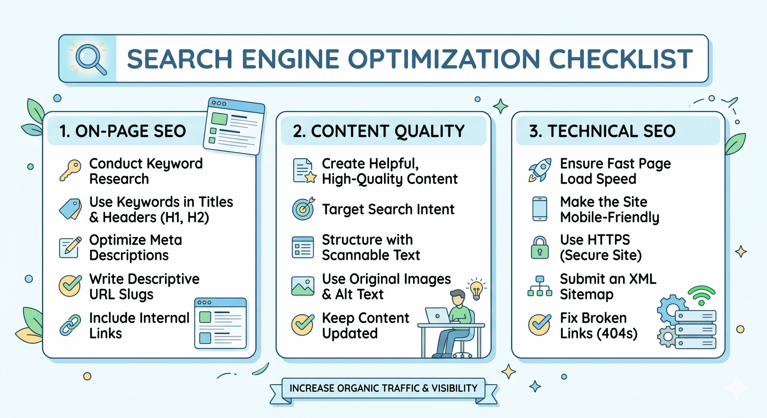 search engine optimization checklist