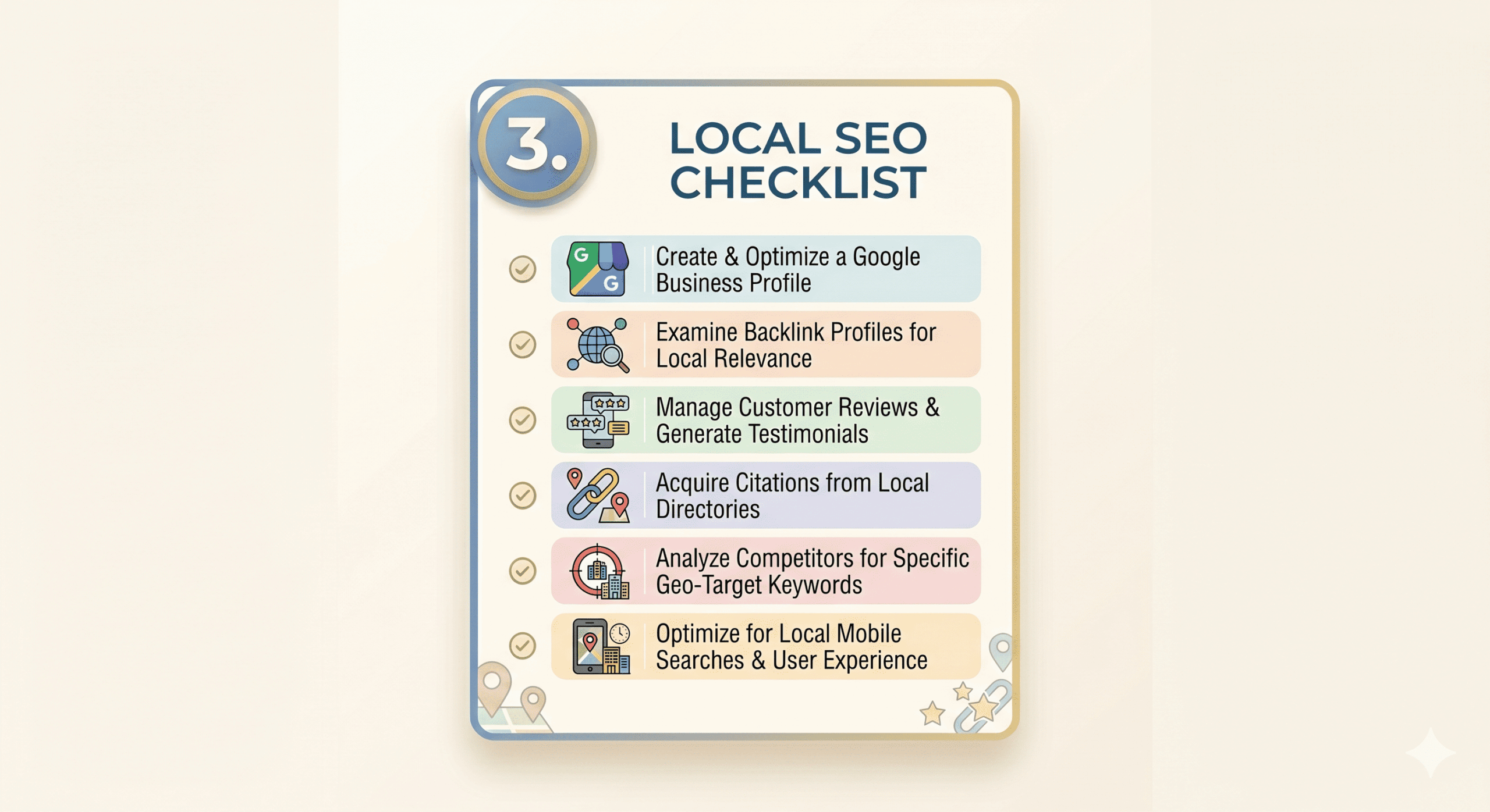 Local Search Engine Optimization checklist