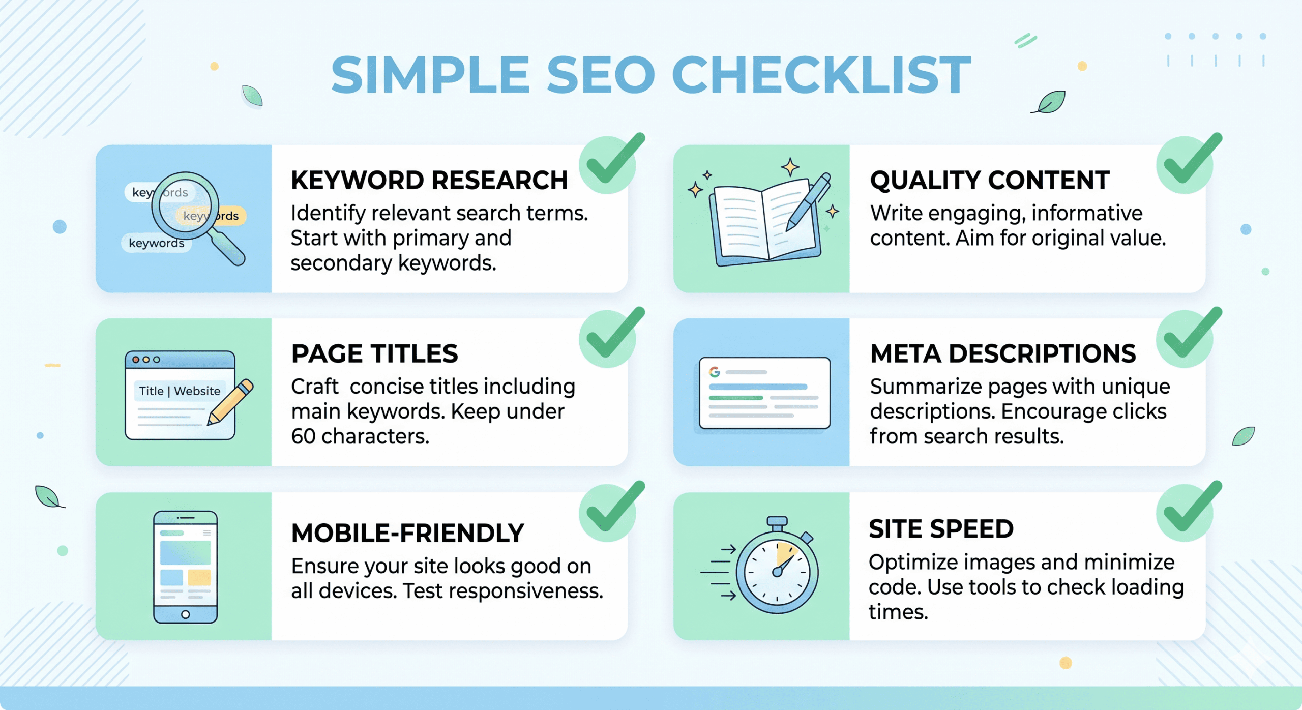 seo checklist