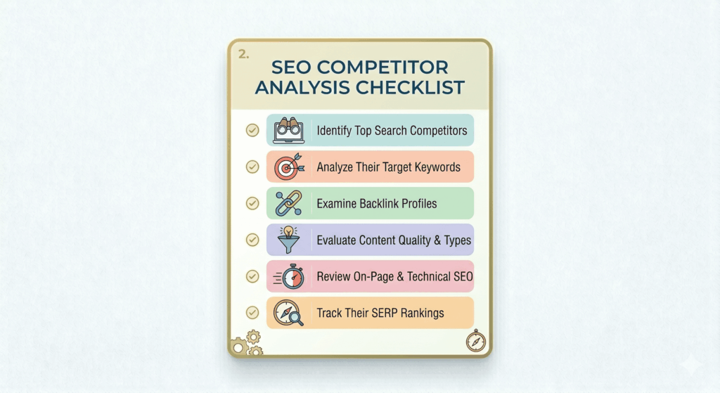 SEO Competitor Analysis Checklist: Outrank Your Competition