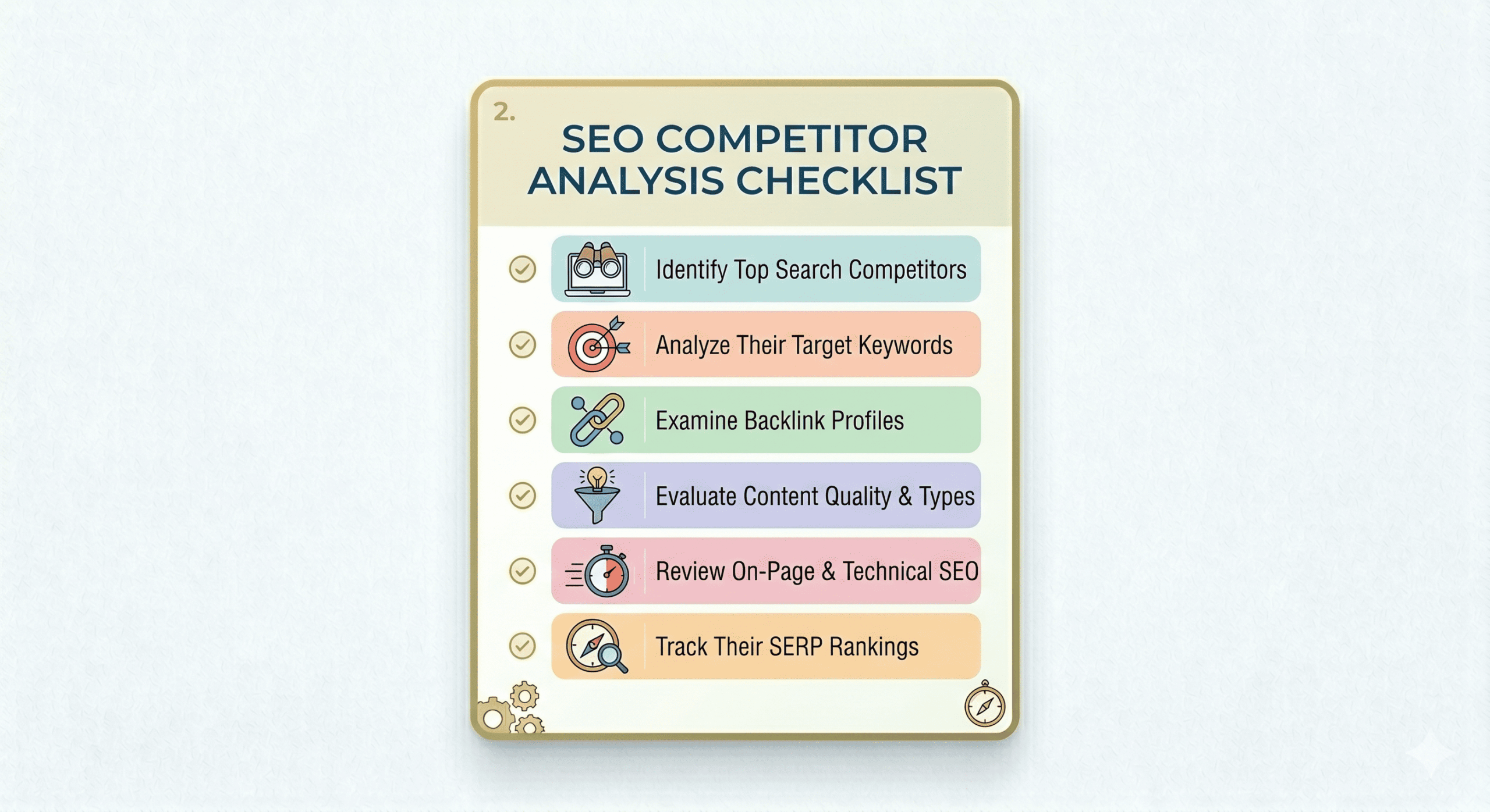 SEO Competitor Analysis Checklist