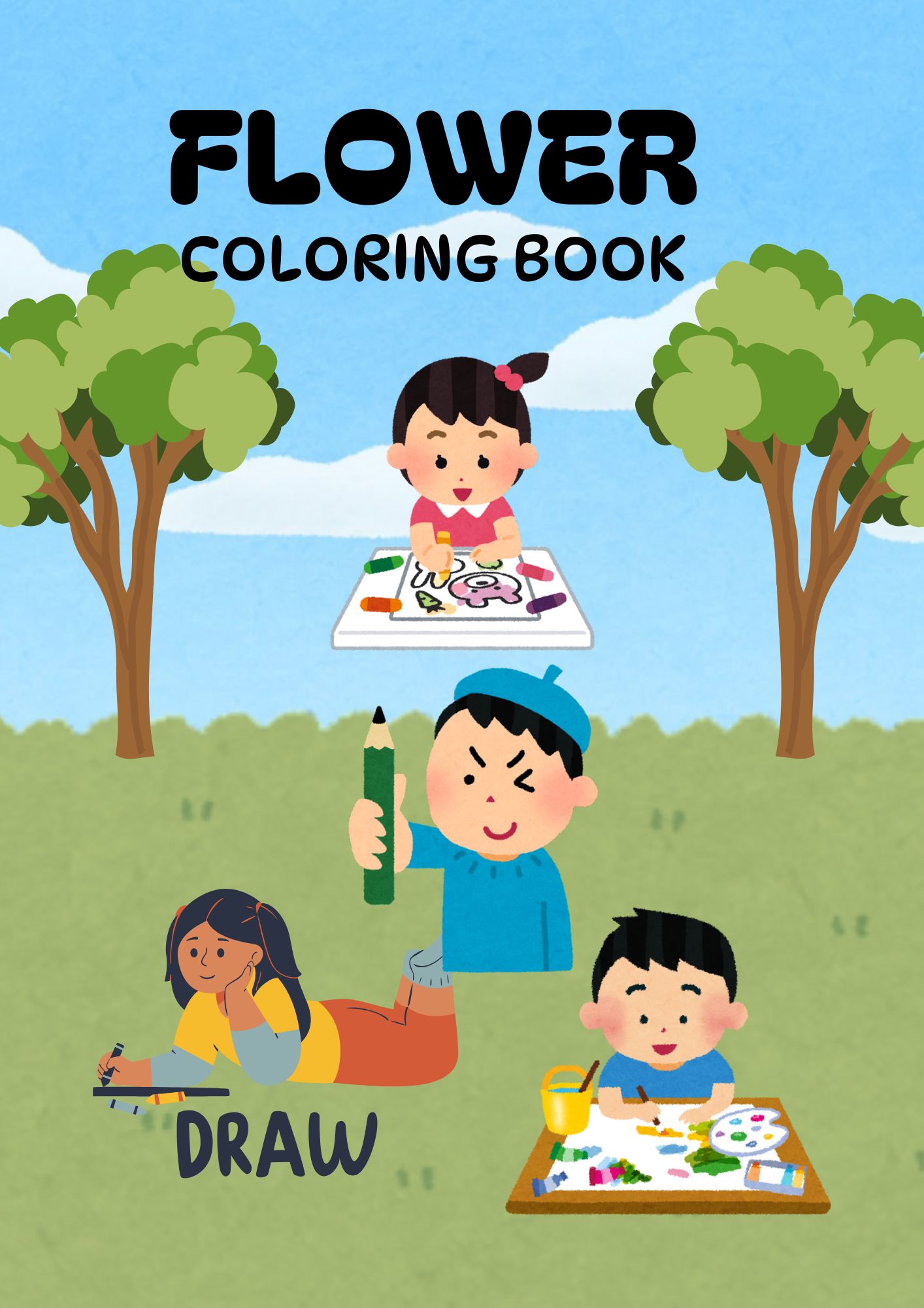 Flower Coloring Book
