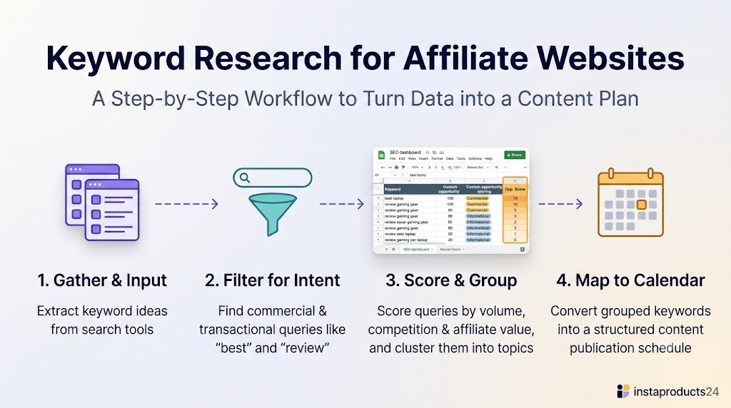 Keyword Research for Affiliate Websites: Find Better Topics